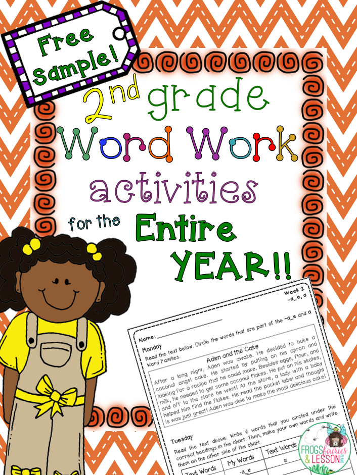 Second Grade Word Work Whole Year.