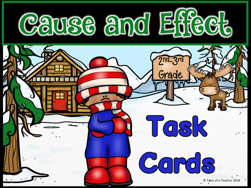 Cause and Effect Task Cards.