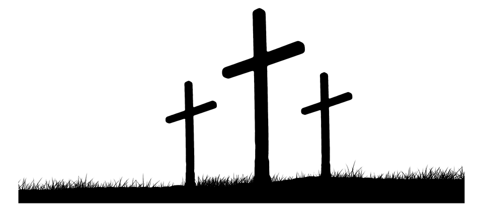 3 Crosses On A Hill Clipart #304594.