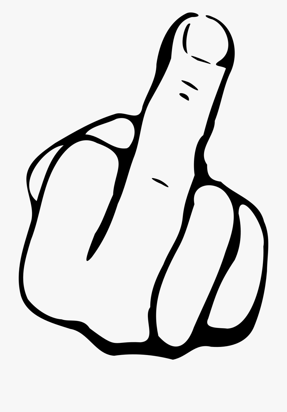 Middle Finger Clip Art.