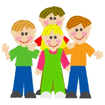 3 boys 1 girl cartoon.