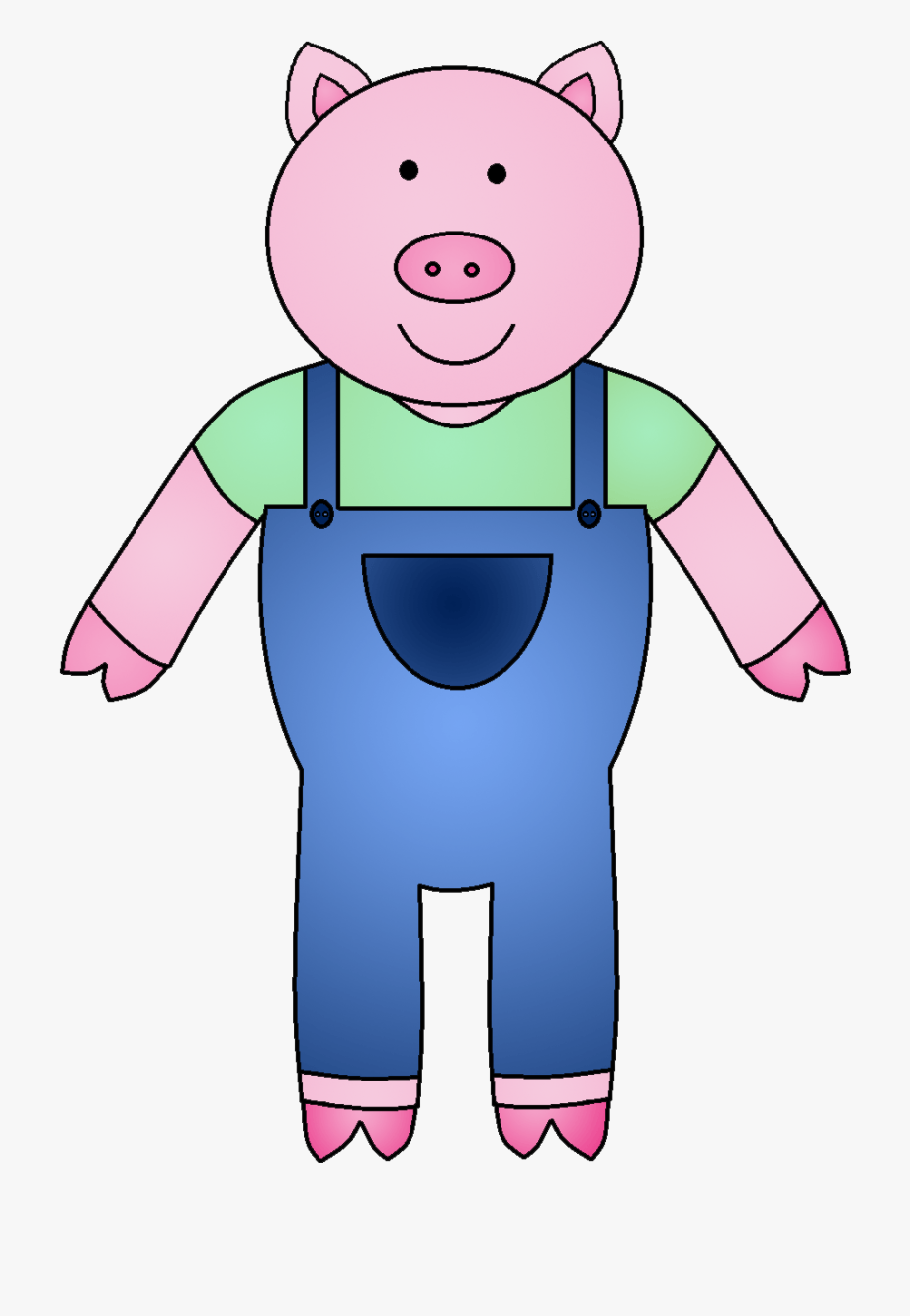 The Three Little Pigs Clipart.