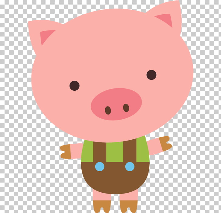 Domestic pig The Three Little Pigs , pig PNG clipart.