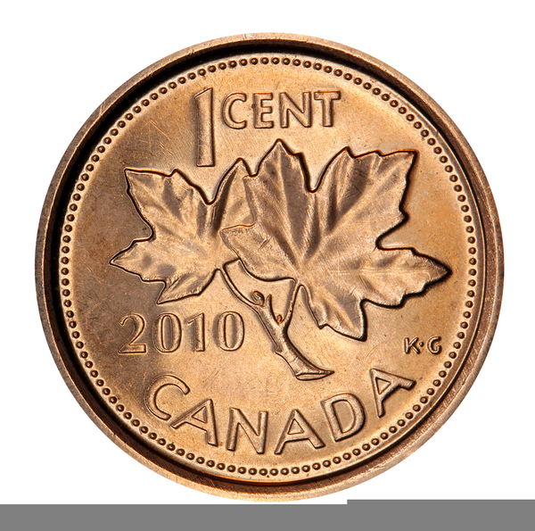 Canadian Pennies Clipart.