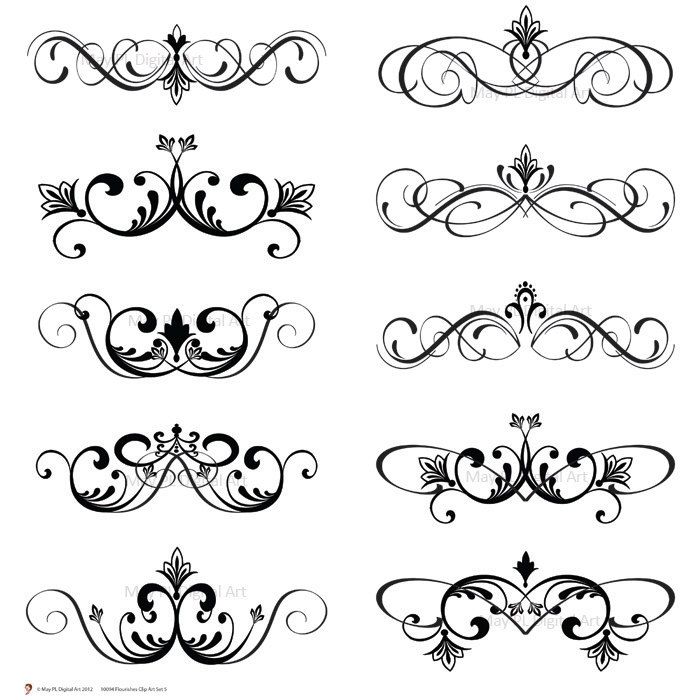 3 point flourish clipart clipart images gallery for free.