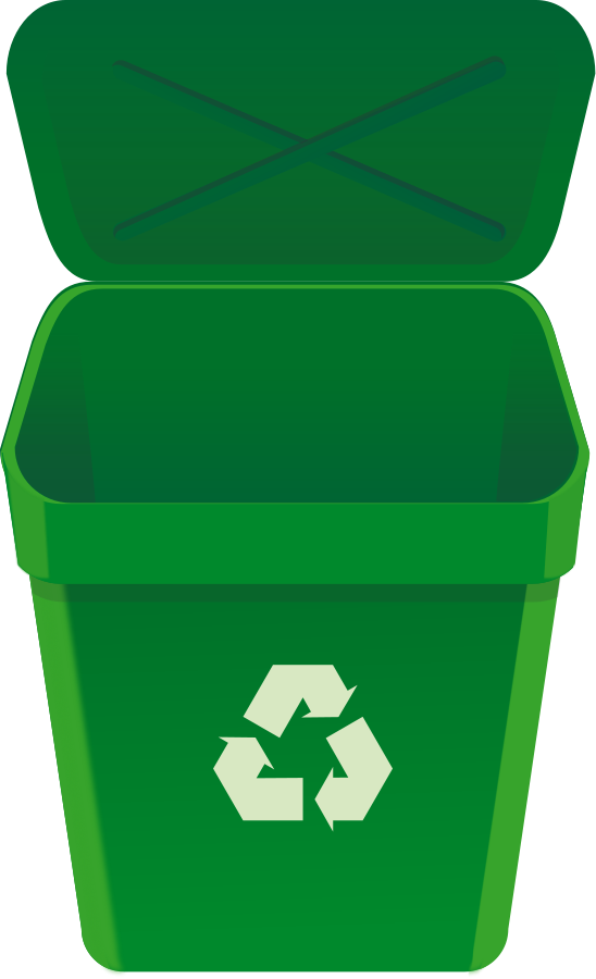 Green Recycling Bin Clipart.