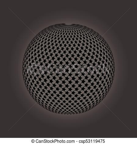 Vector spheres. Abstract technical illustration. 3 D object.