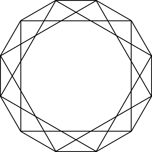 3 Square Inscribed In A Dodecagon.