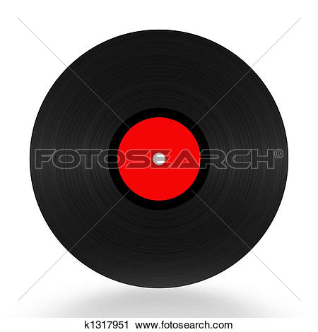 Clipart of Vinyl Record 33 RPM k1317951.