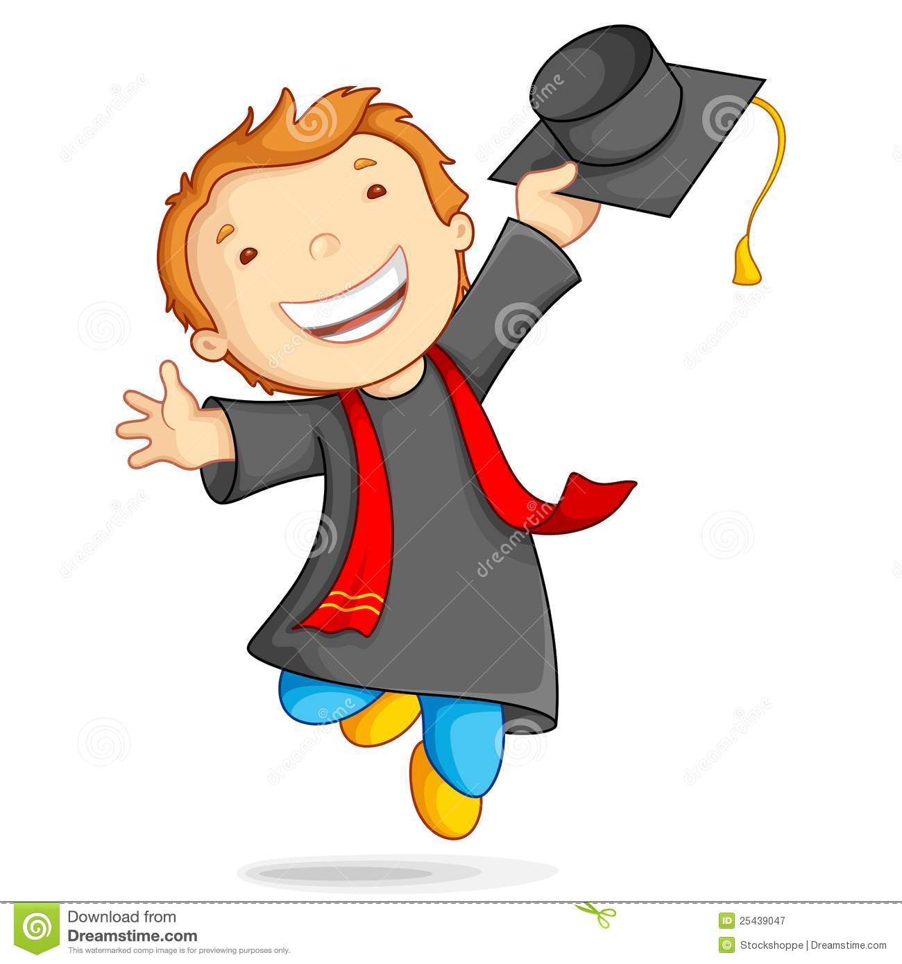 Preschool graduate clip art.