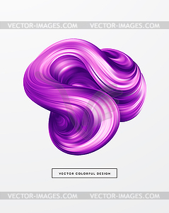 3d Abstract colorful fluid design.