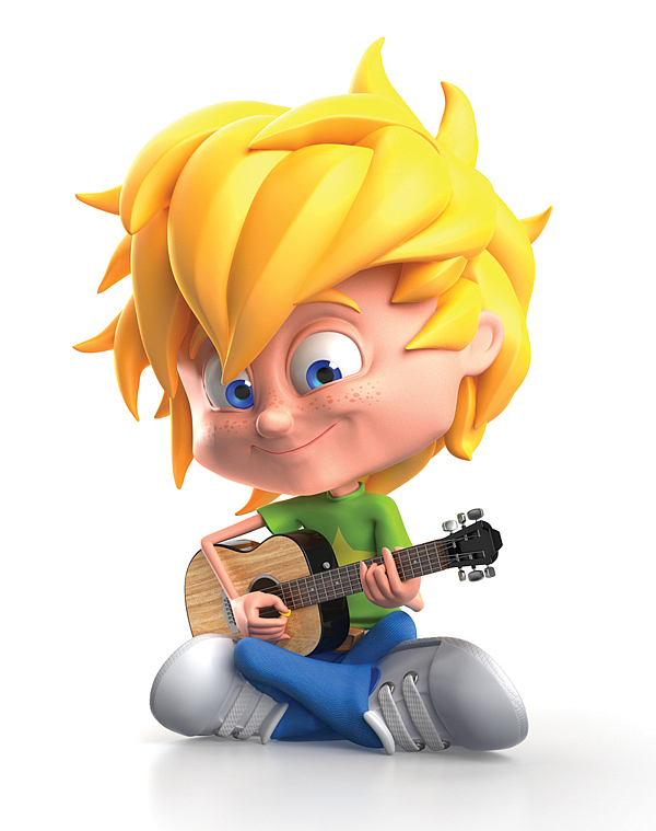 Cartoon Kid Character #kid #character #child #3D.