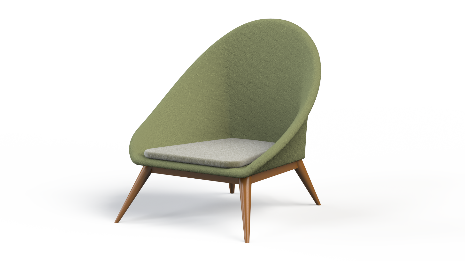 Egg chair, Design, 3d model, texture, lighting, rendering. by.
