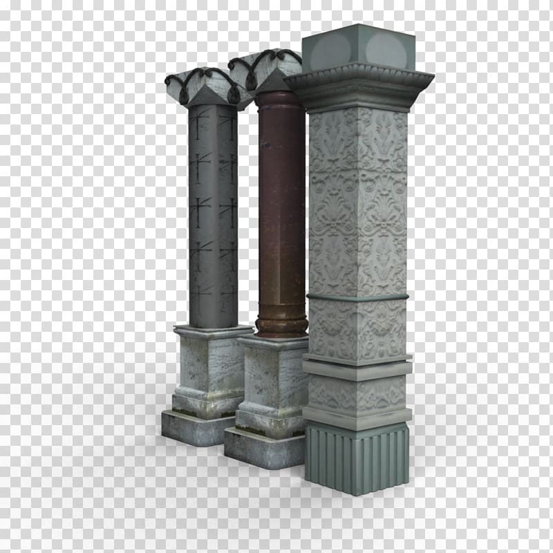 Column Cylinder 3D modeling Interior Design Services, stone.