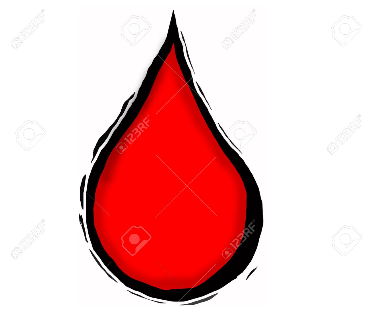 Blood Drop Clipart Rote Farbe Mit 3D.