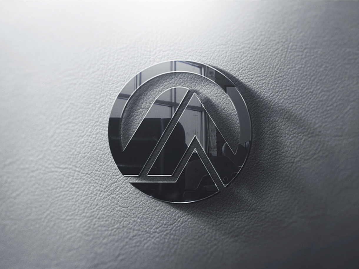 3d clean psd logo mockup