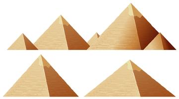 Pyramid Shape Free Vector Art.