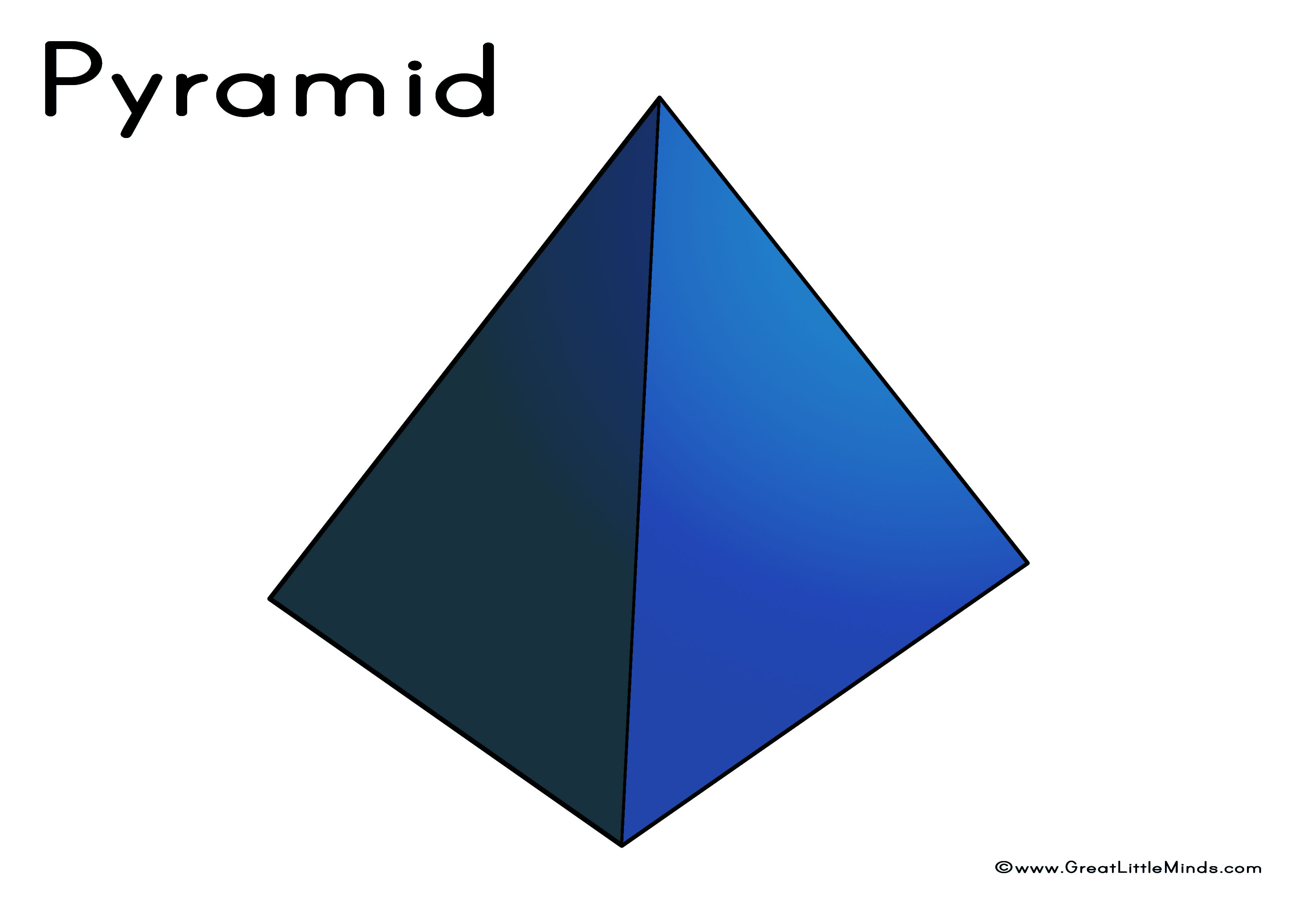Pyramid 3D Shape.
