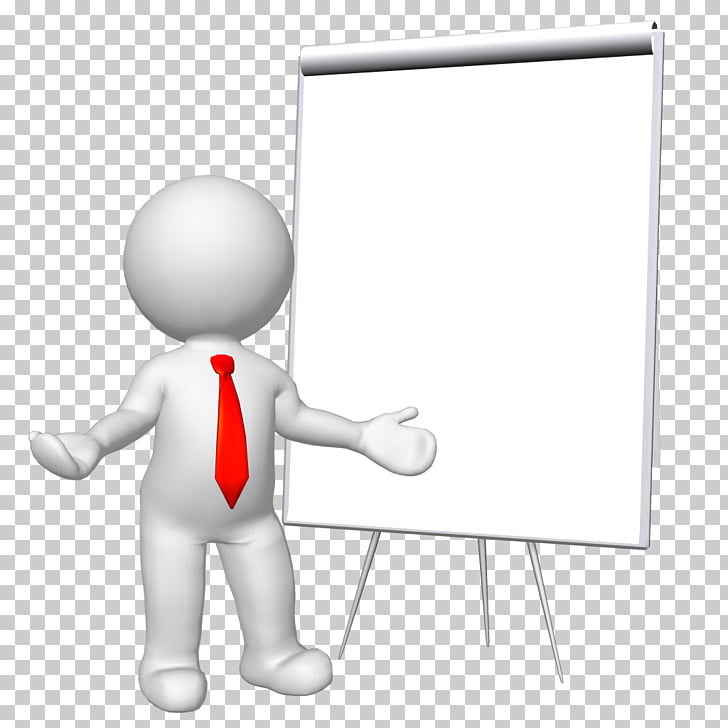 Stick figure , 3d, standing person beside projector canvass.
