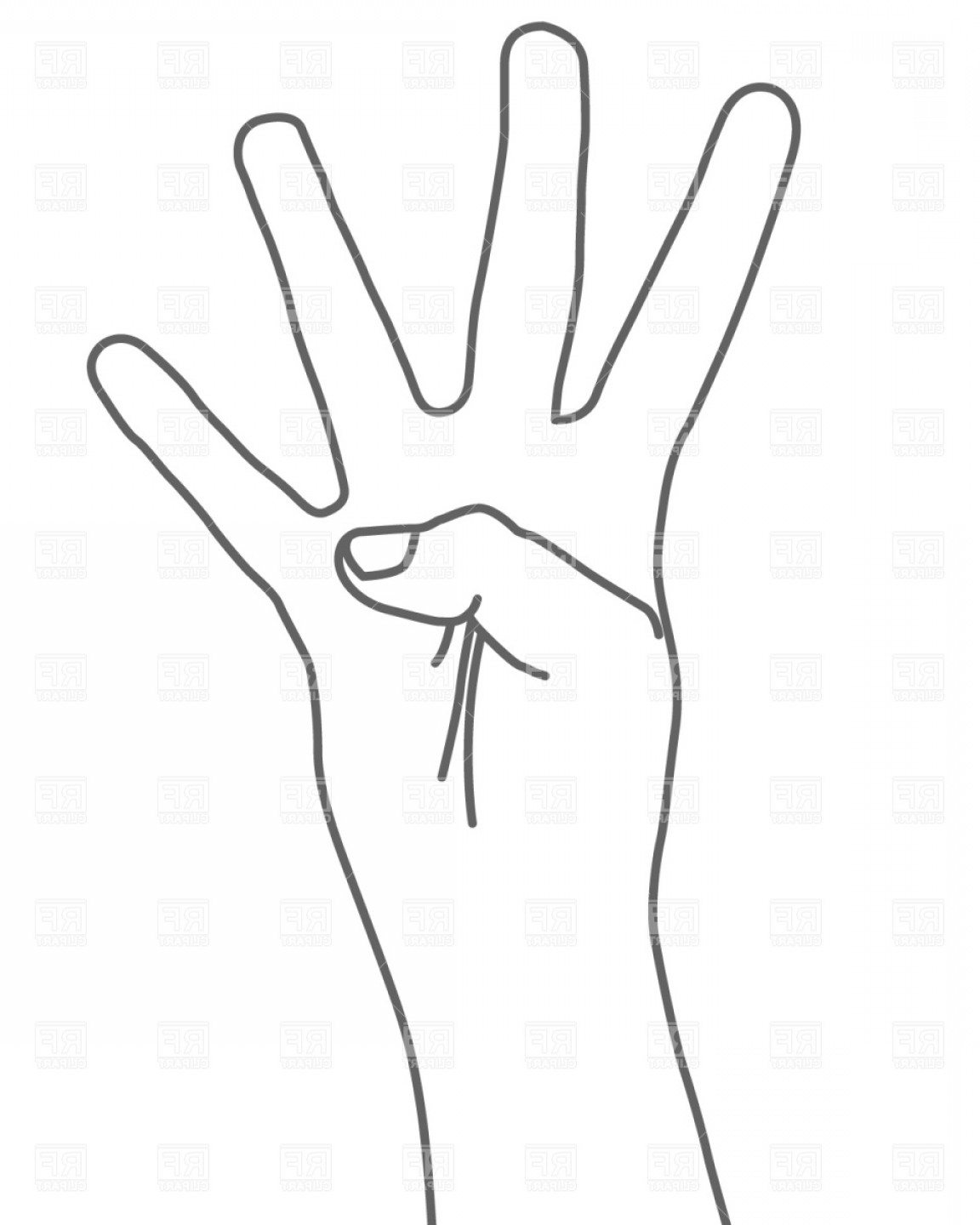 Четыре пальчика. Четыре пальца. Четыре пальца знак. Ладонь 4 пальца. Рука четыре пальца рисунок.