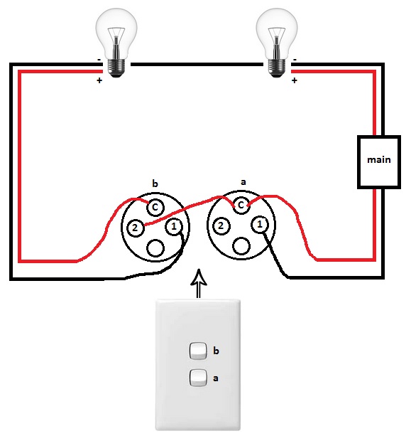 How To Wire A Double Light Switch Diagram.