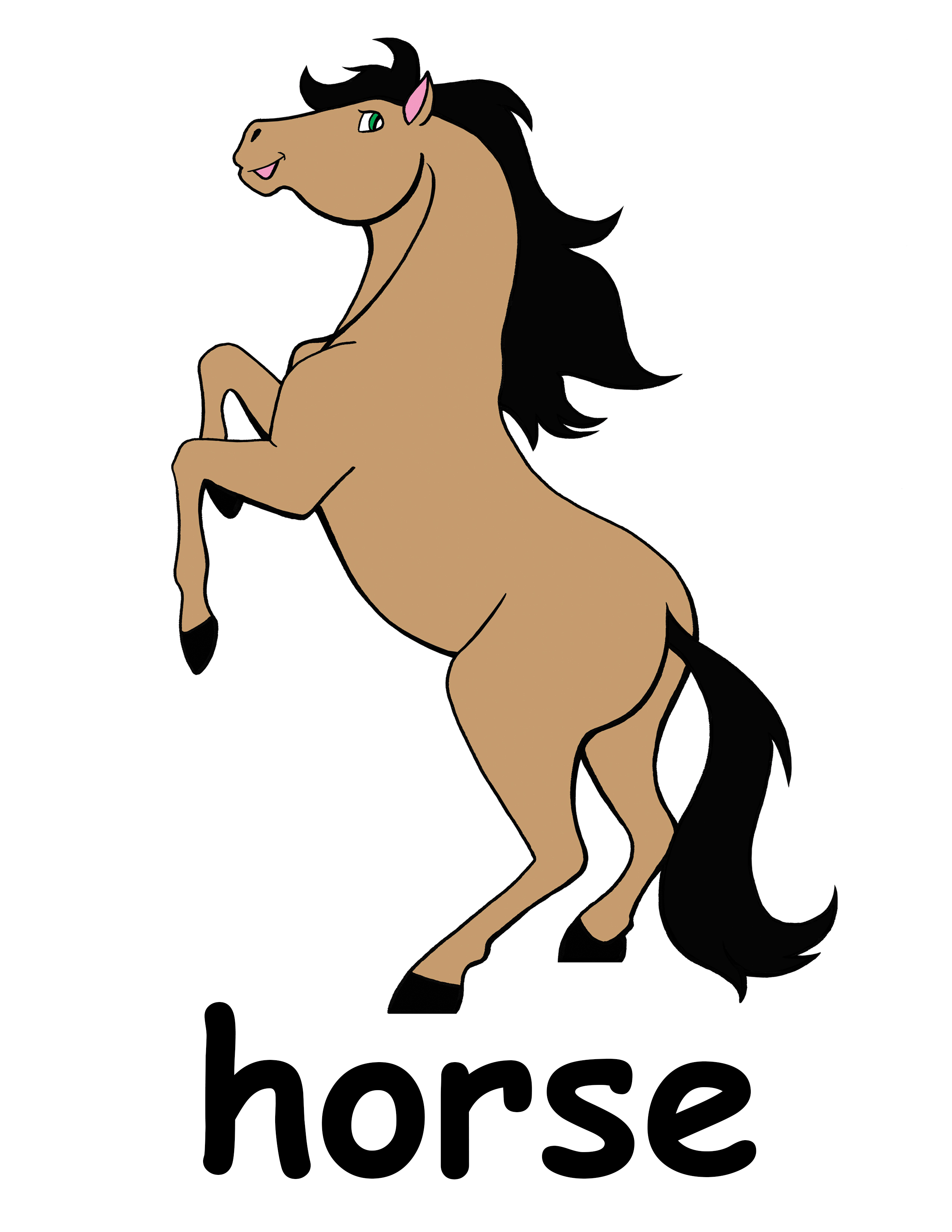 20549 Horse free clipart.