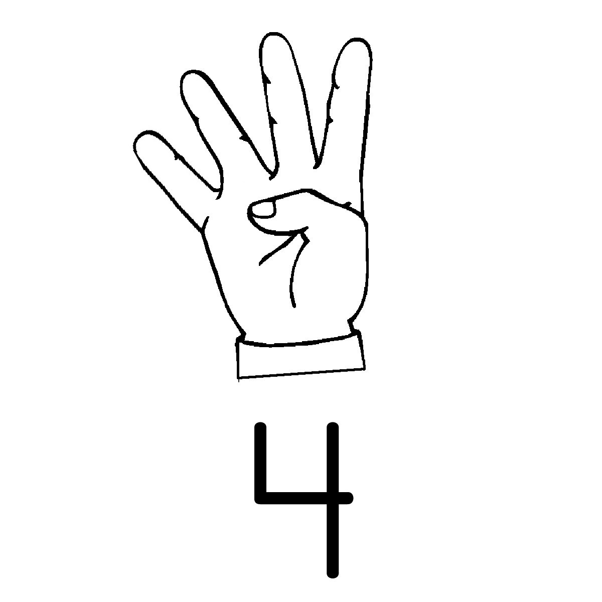 4fingers on hand clipart 10 free Cliparts | Download images on ...