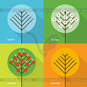 Four seasons icons.