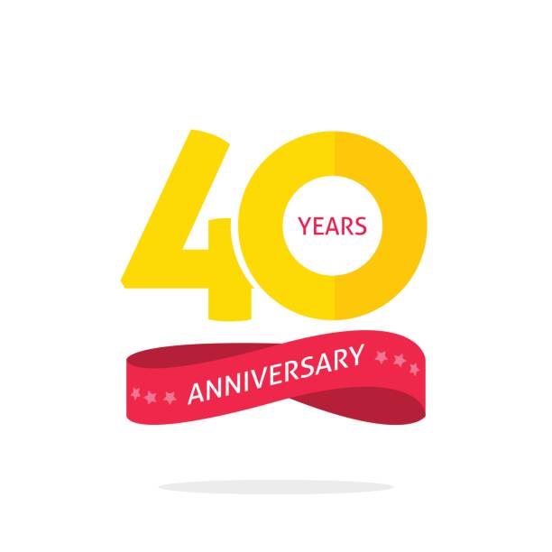 Top 60 40th Anniversary Clip Art, Vector Graphics and Illustrations.