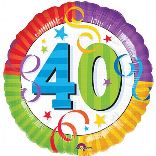 Happy 40th Birthday Clip Art N21 free image.