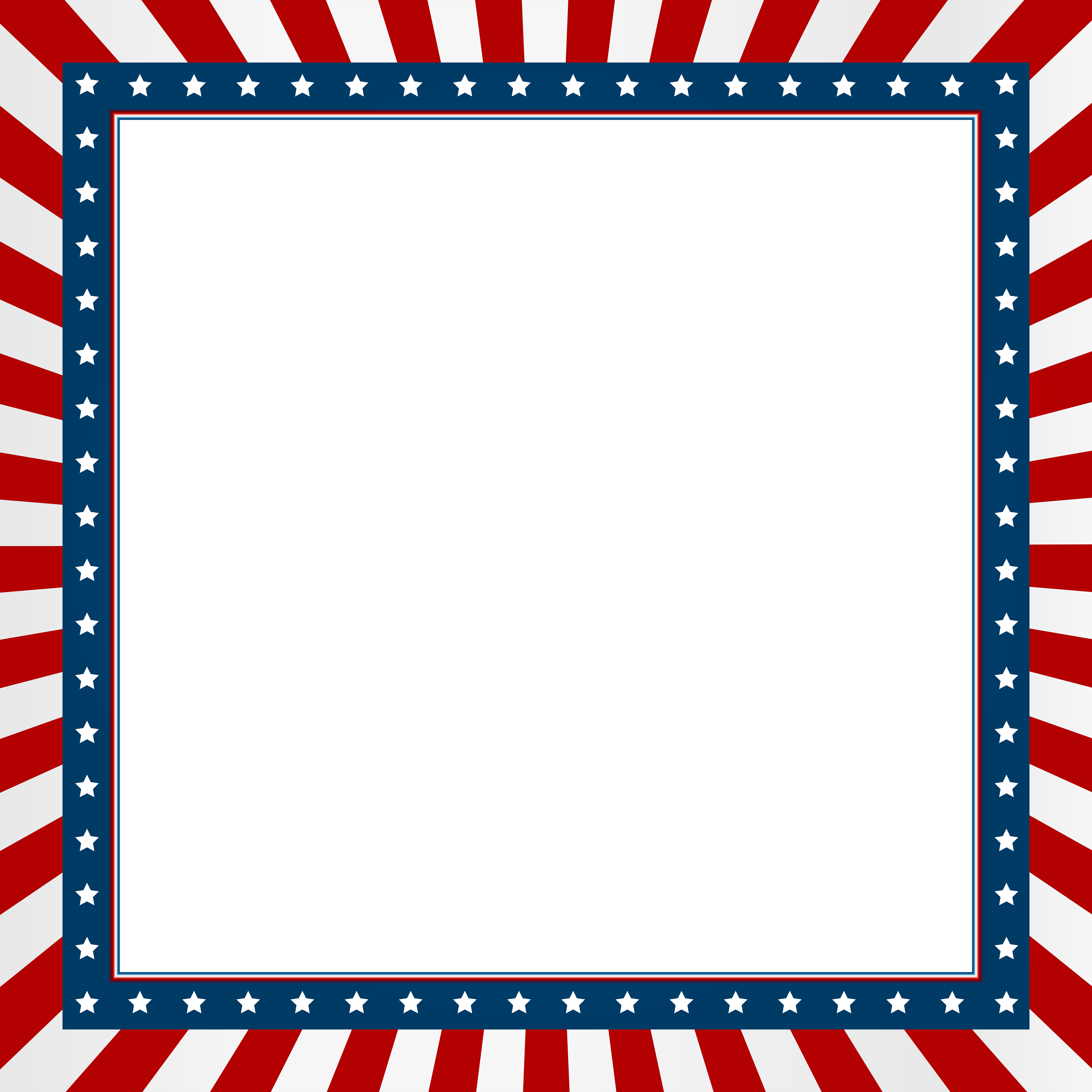 USA Border Frame PNG Clip Art Imag.
