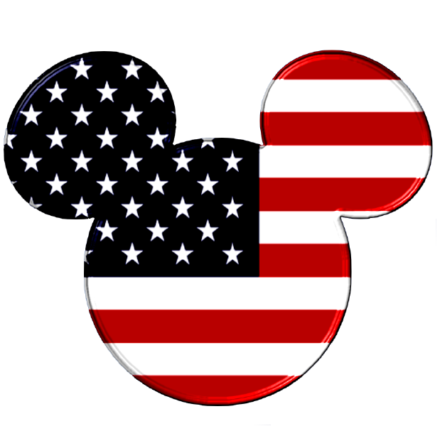 disney 4th of july clipart black