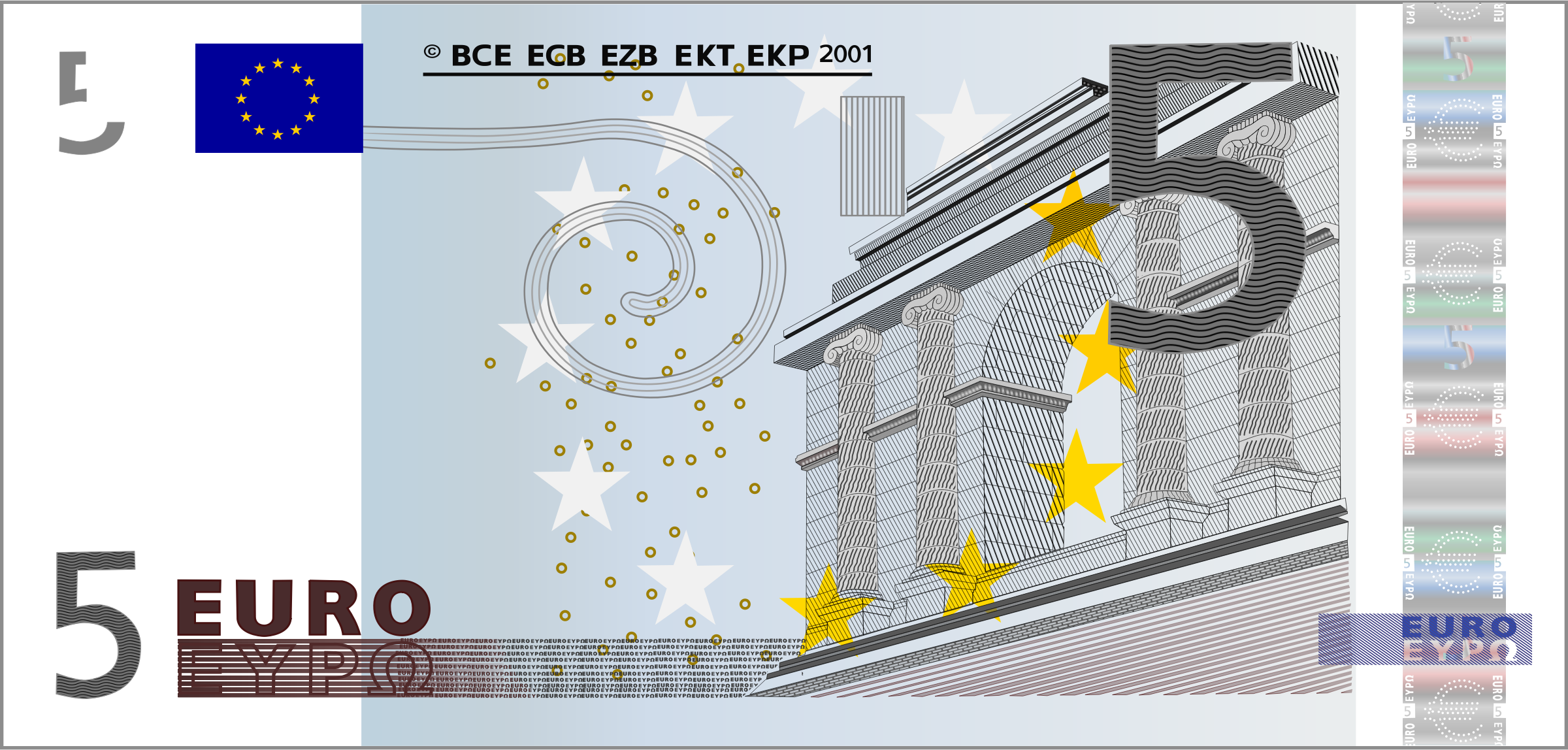 Купюра 5 евро. 5 Евро. 5 Евро банкнота. 5 Евро бумажные. Как выглядит 5 евро.