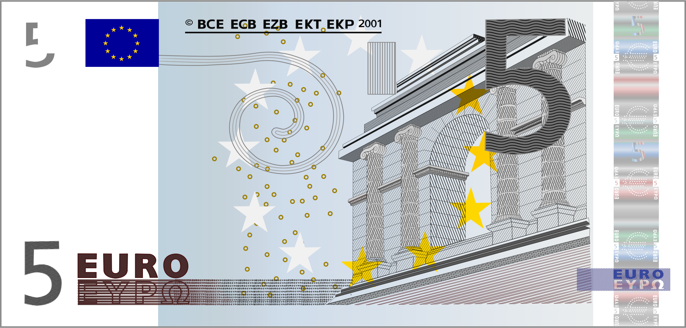 Euro 05. 5 Евро. Банкнота 5 евро. 5 Евро бумажные. Как выглядит 5 евро.