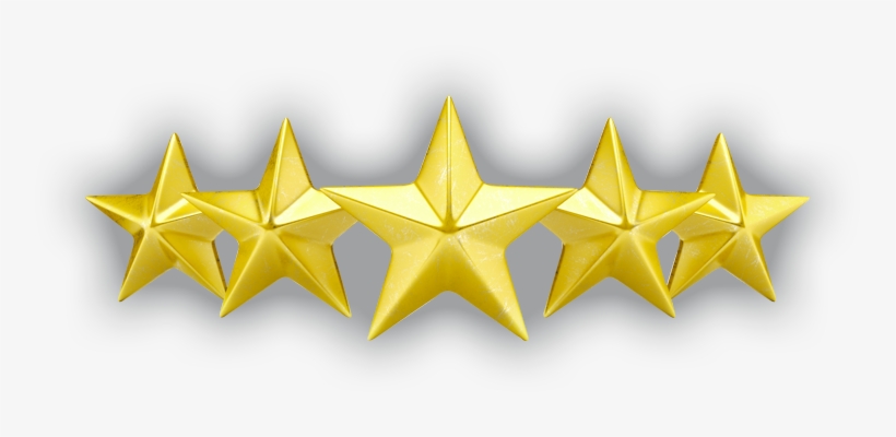 5 Gold Stars Png.