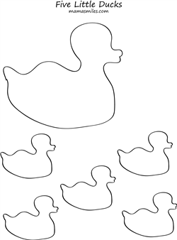 Free Five Little Ducks Printable + Nursery Rhyme Activities.