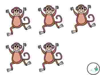 Best Cliparts: Free Clipart Monkey Jumping On Bed Five.