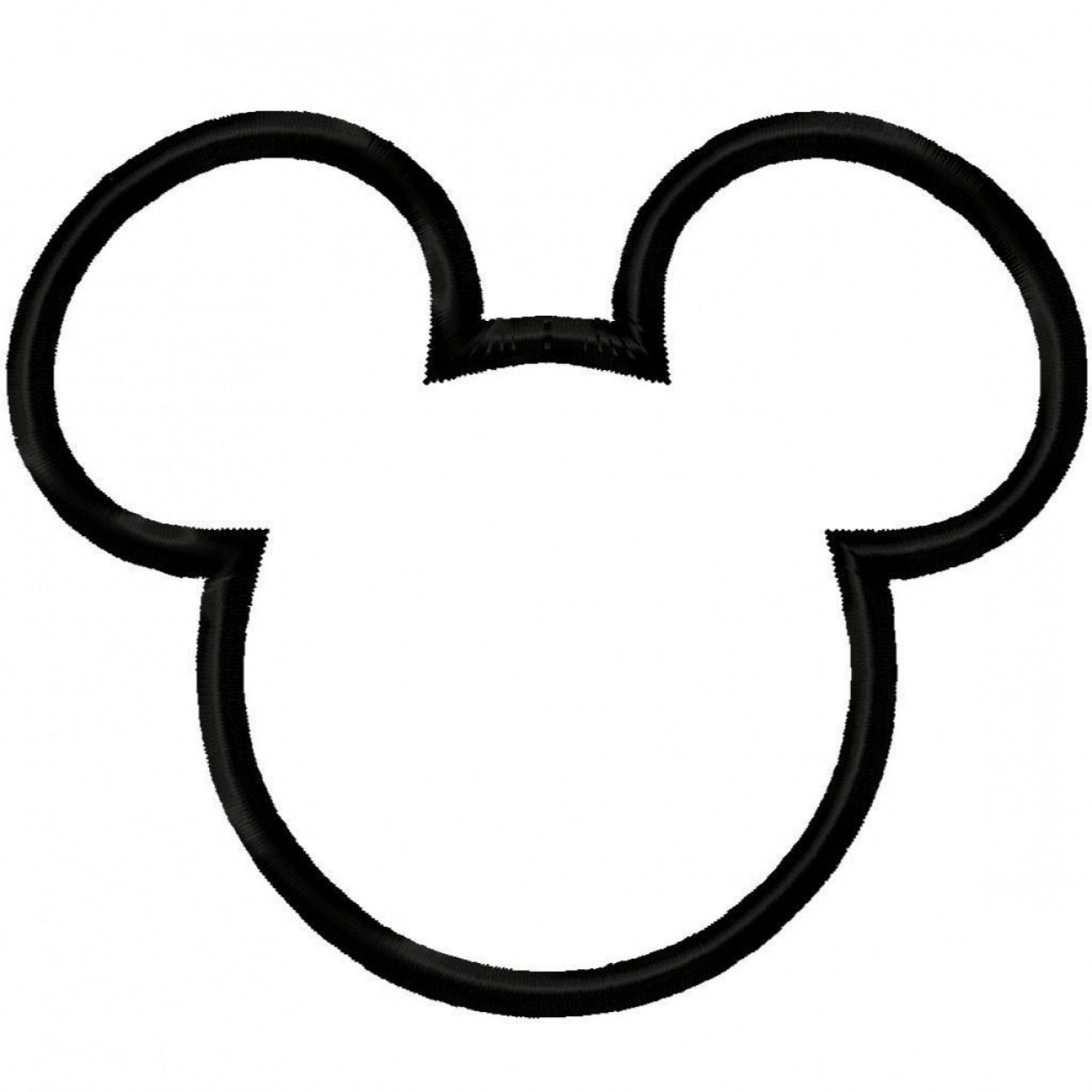 Mickey Vector: Mickey Mouse Ears Clipart Black And White.