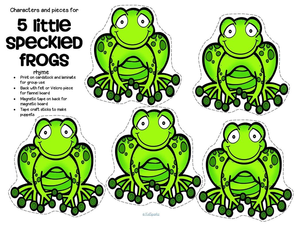 Five Little Speckled Frogs Printable Printable World Holiday