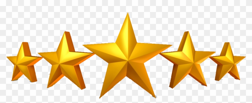 5 Gold Star Png.