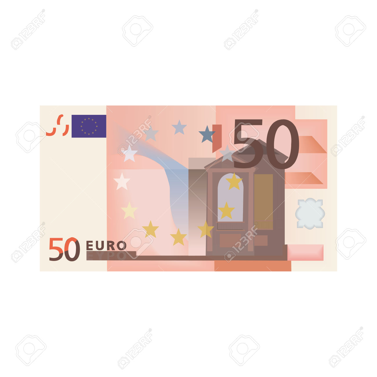 50 Euro Royalty Free Cliparts, Vectors, And Stock Illustration.