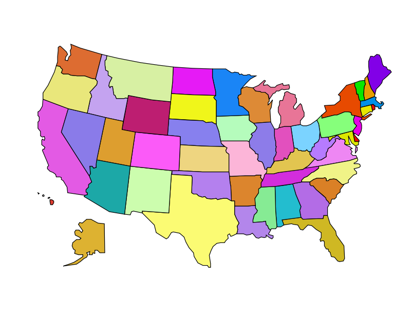 Free Clipart: United States Map.