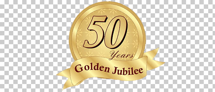 Golden Jubilee Badge, 50 years golden jubilee logo PNG.