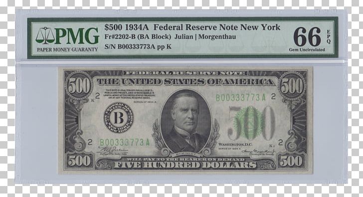 Federal Reserve Note United States Dollar United States One.