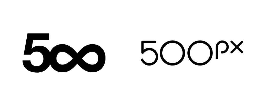 Brand New: New Logo for 500px by Focus Lab.