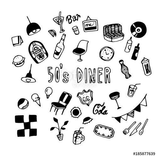 50\'s Diner Illustration Pack\