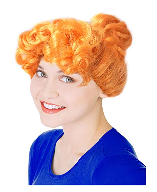 Amazon.com: Orange Frizzle Costume Wig Wilma Costume Wig.