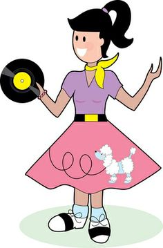 50s Sock Hop Clipart.