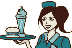 Diner waitress clipart » Clipart Station.