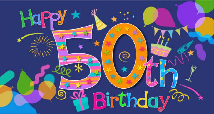 Funny Happy 50th Birthday Clip Art